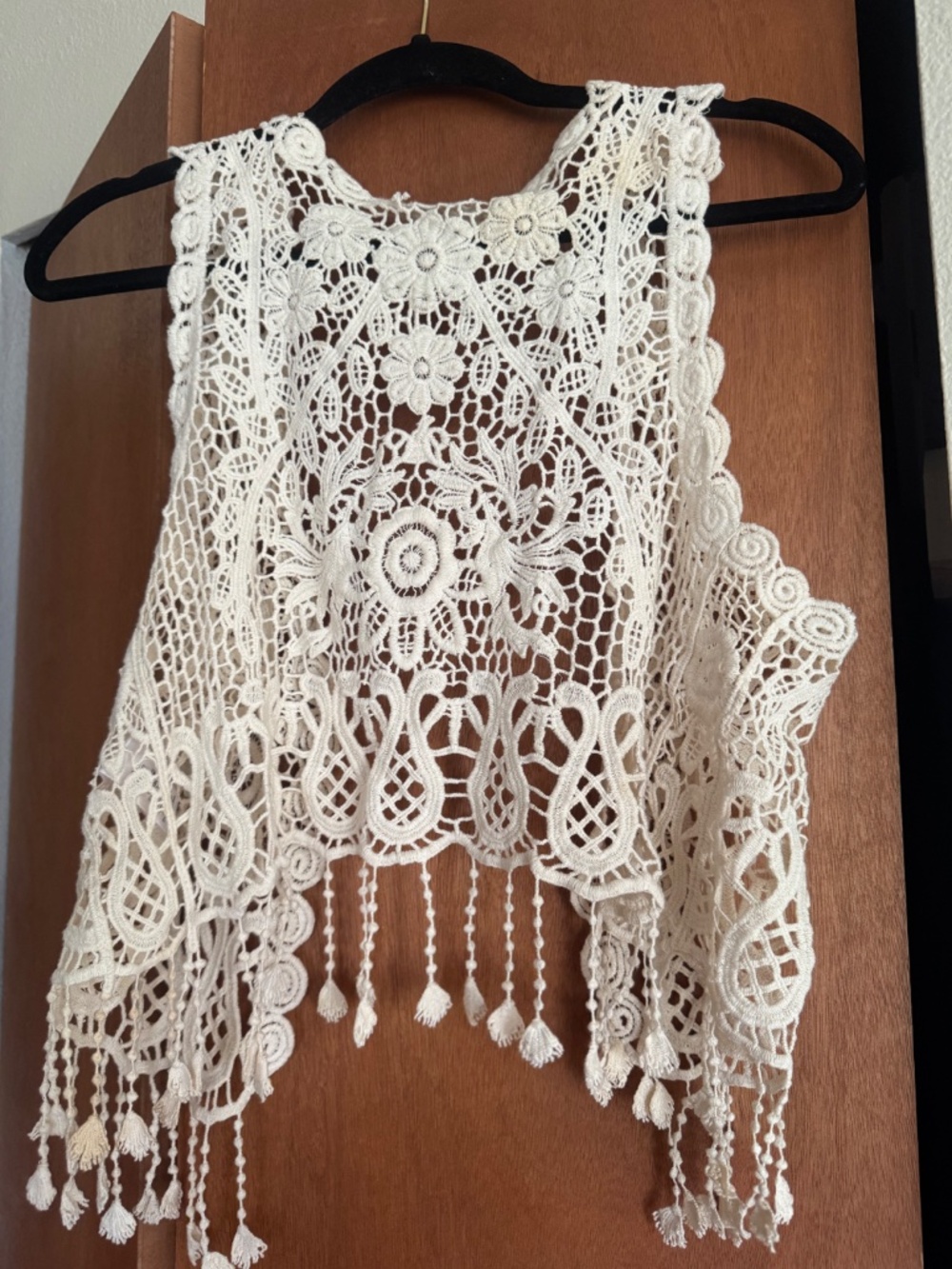 Boho Crochet Vest - Picture 2 of 3